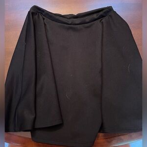 All black skater skirt